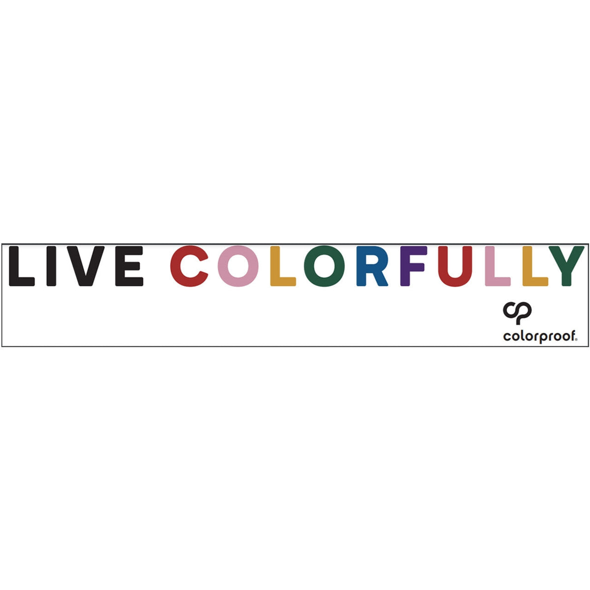 Live Colorfully Mirror Cling – Colorproof PRO